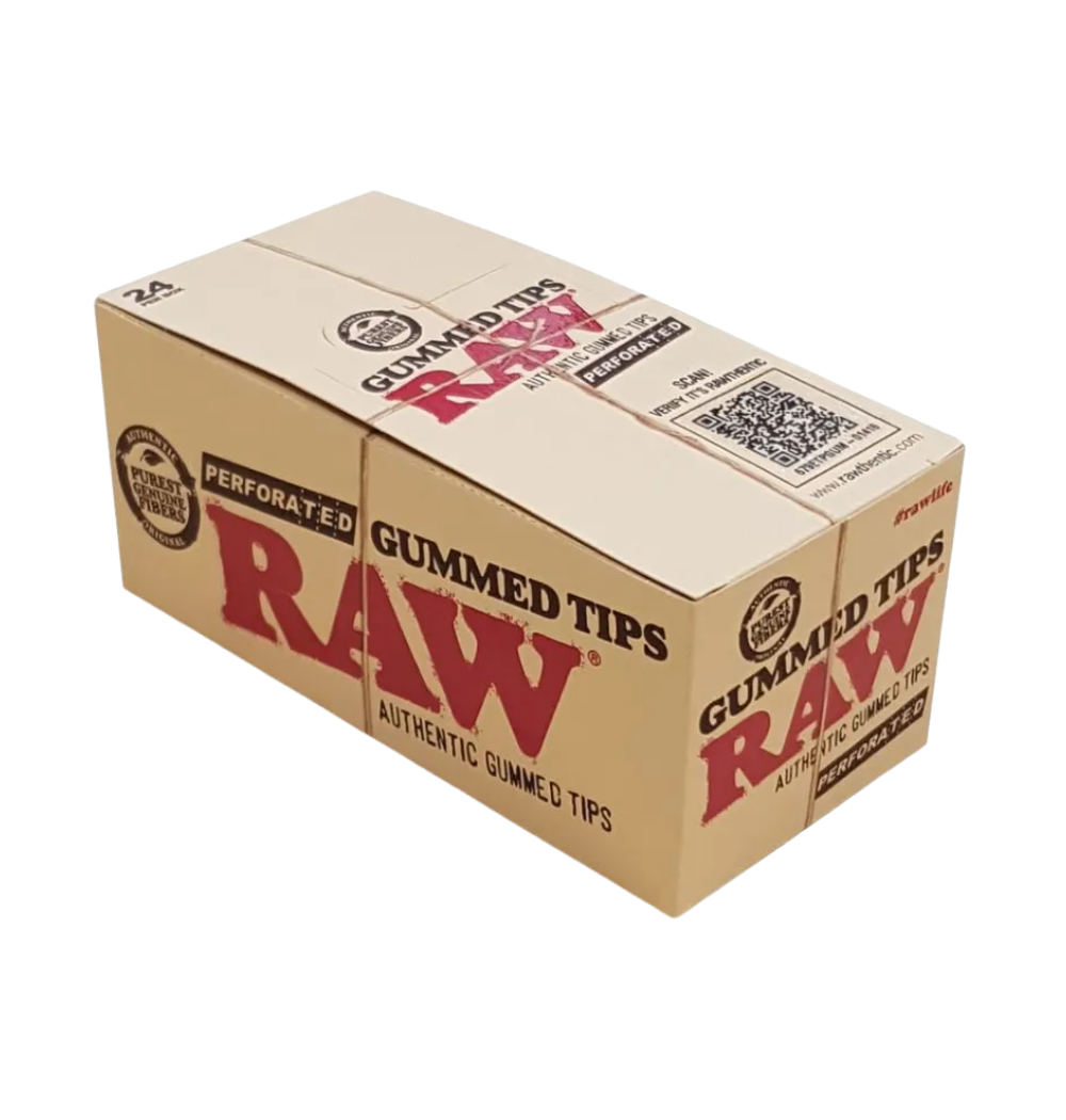 RAW Gummed Tips Perforated