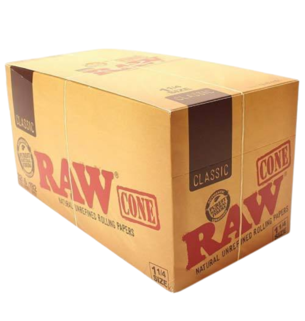 RAW Classic Cone Packs – Box of 32