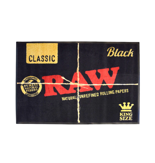 RAW Black Classic Door Mat