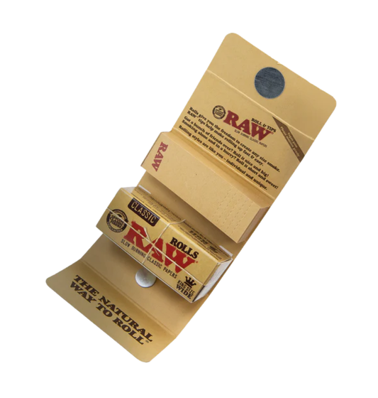 RAW Classic Masterpiece King Size Slim Roll & Tips – 5 Meter