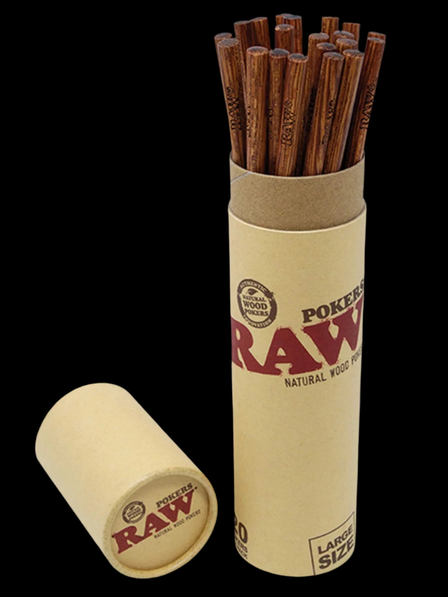 RAW Natural Wood Pokers (LARGE)