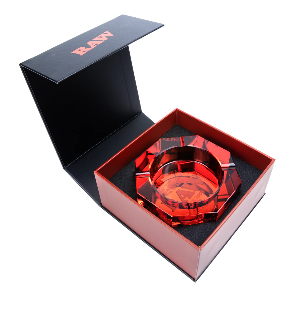 RAW Glass Ashtray - Red, Collector's Edition