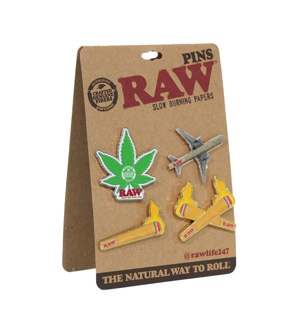Raw Classic Badge Pin Set
