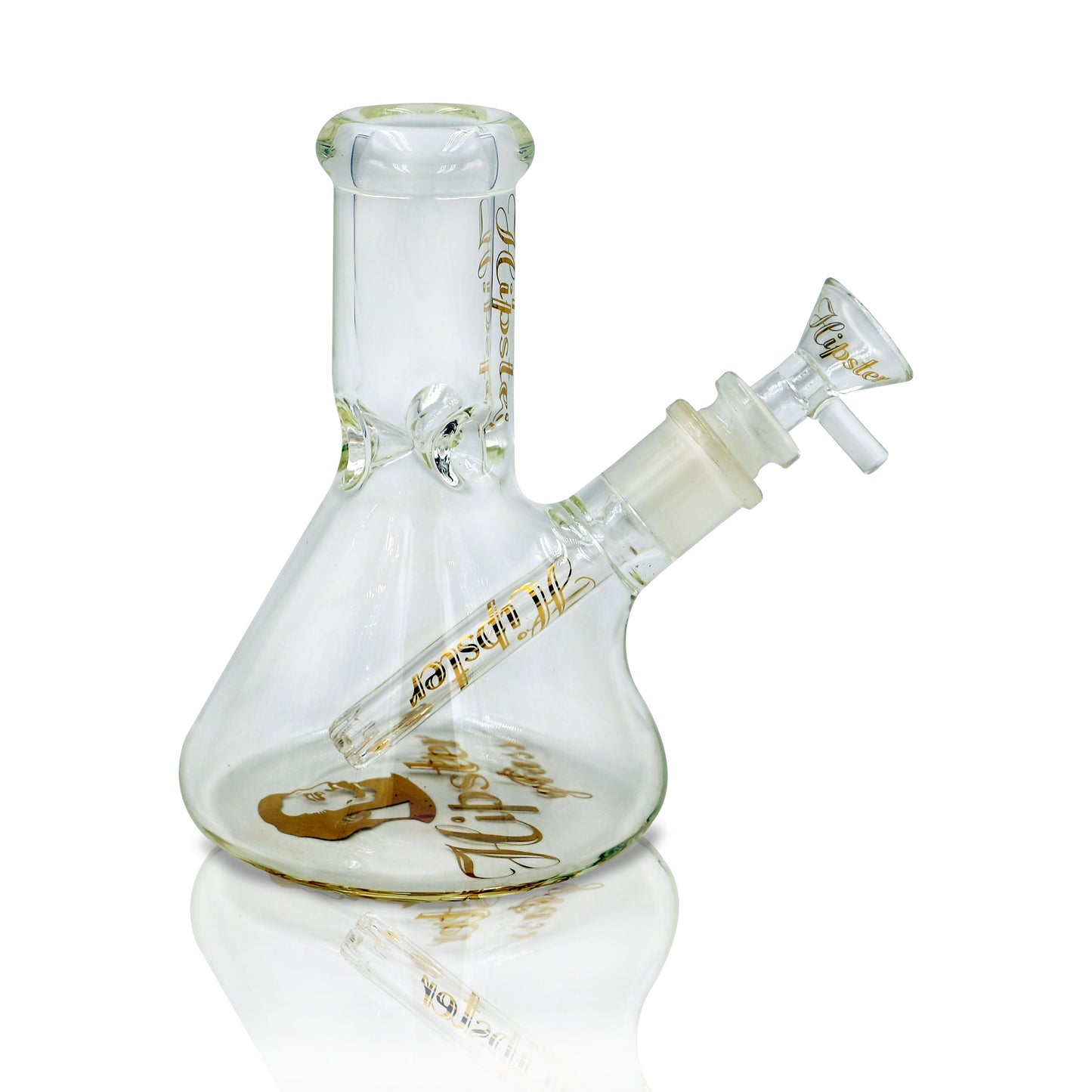 BUBBLE BEAKER BONG-6INCHES 7 MM THICK GLASS WITH RIPS (HP6063)