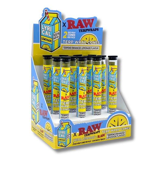 RAW Lyrical Lemonade Terp Wrap Cones (Terpene Enhanced Lemonade Flavor)