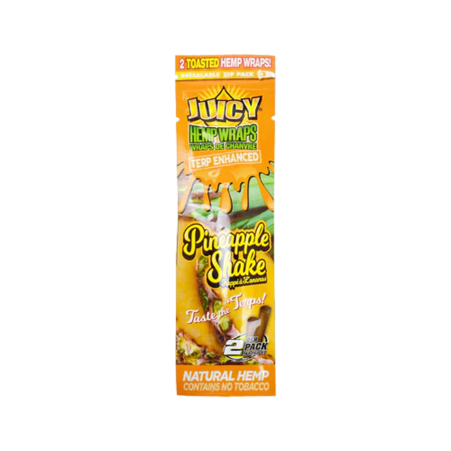 Juicy Hemp Pineapple Shake - Terpene Enhanced Wraps
