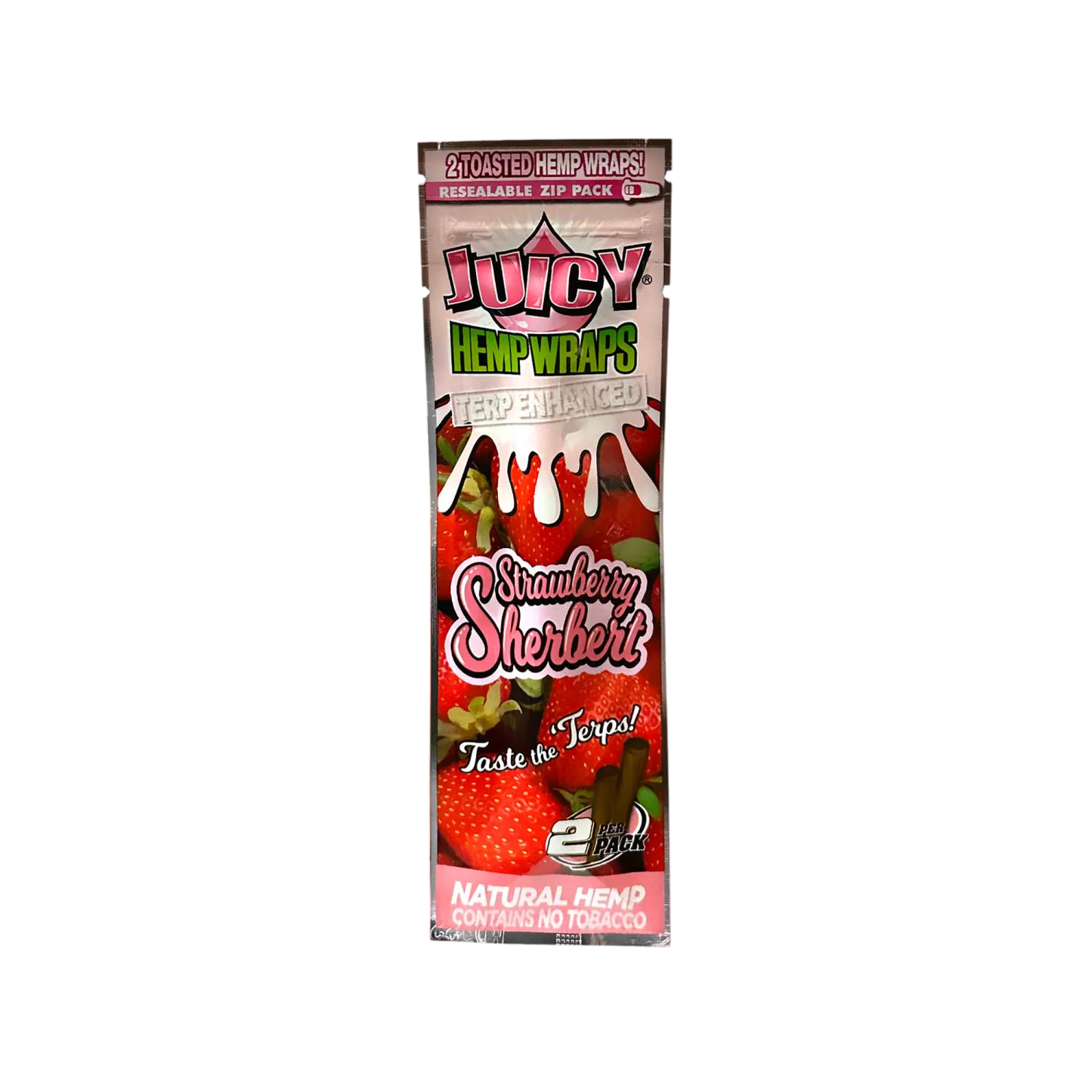 Juicy Hemp Strawberry Sherbert - Terpene Enhanced Wraps