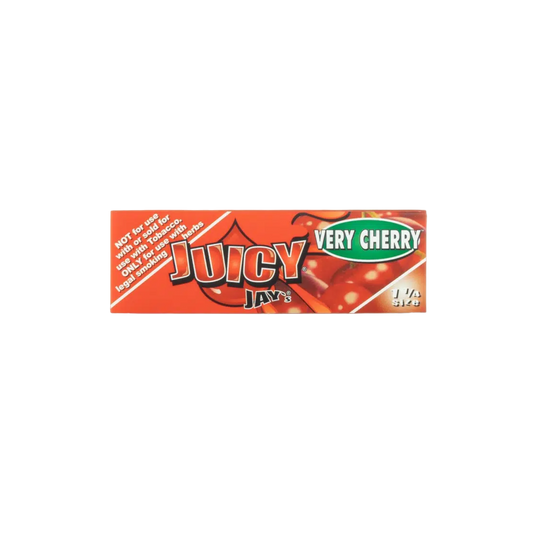 Juicy Jay’s Flavored Rolling Papers – Very Cherry – 1 1/4