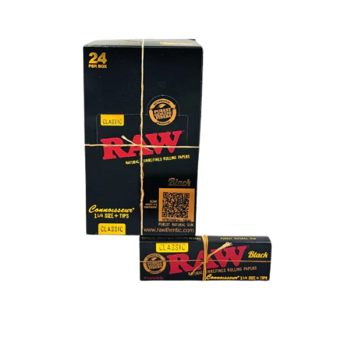 RAW Black Connoisseur 1 1/4 size