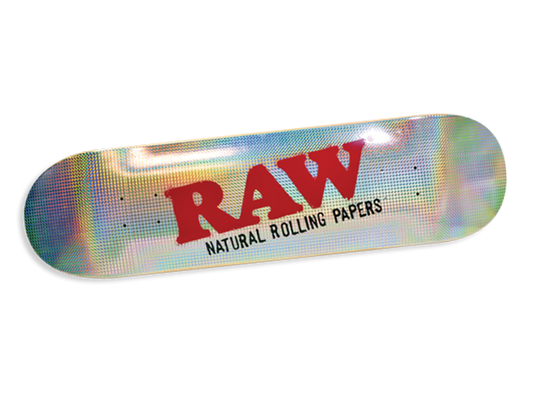 RAW Rainbow Holo-Foil skateboard deck