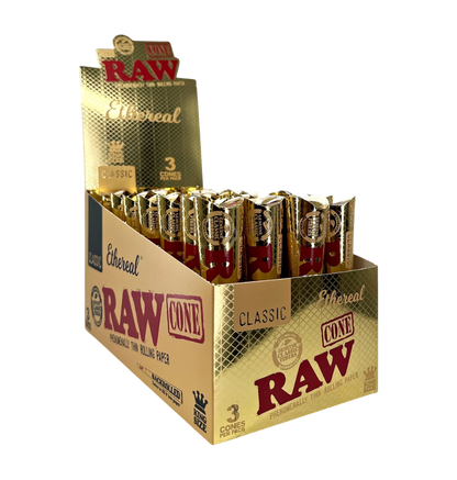 RAW Classic Pre-Rolled Cones – Ethereal 75 Count