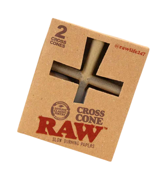 RAW Cross-Shaped Classic Cones – 2 Count Pack