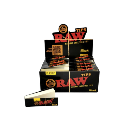 RAW Classic Rolling Tips Black