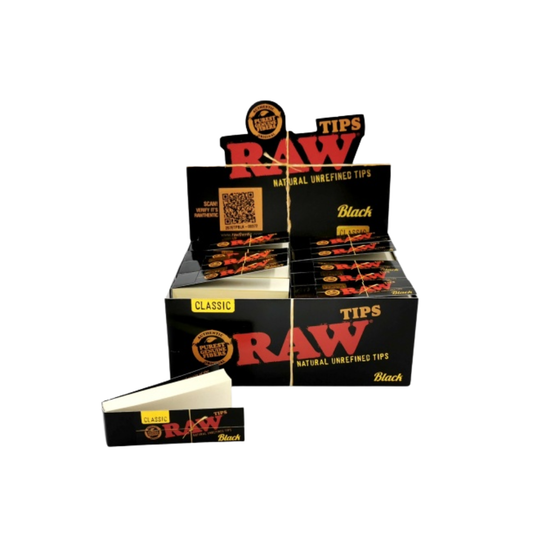 RAW Classic Rolling Tips Black