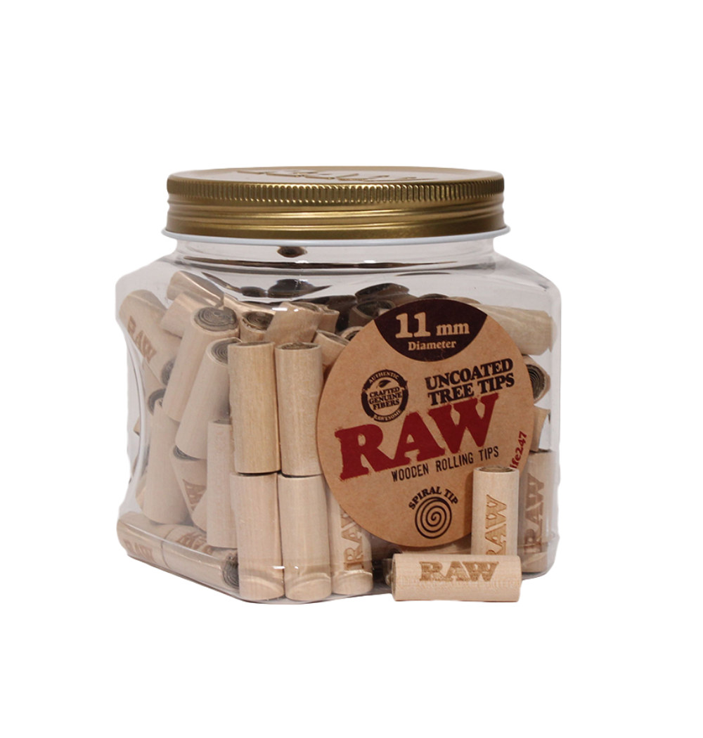 RAW Uncoated Tree Tips Pre-Rolled