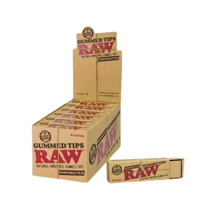 RAW Gummed Tips Perforated