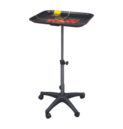 RAW XXL Rolling Table with Adjustable Height Tray
