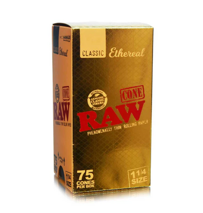RAW Classic Pre-Rolled Cones – Ethereal 75 Count