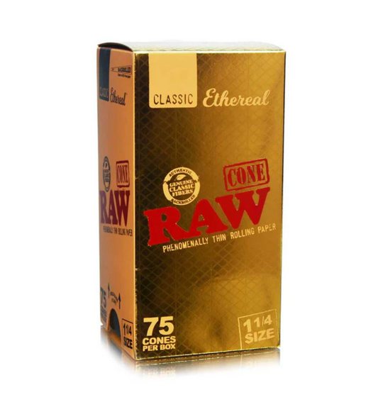RAW Classic Pre-Rolled Cones – Ethereal 75 Count