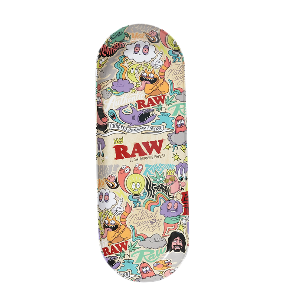 RAW Collage Art Rolling Tray by Chris Piascik