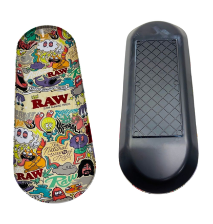 RAW Collage Art Rolling Tray by Chris Piascik