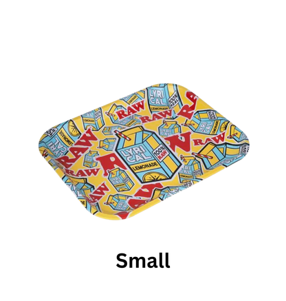 RAW x Lyrical Lemonade Logo Collage Rolling Tray – Multiple Sizes
