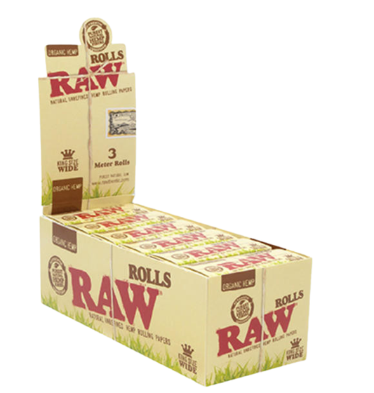RAW Organic Hemp King Size Wide Roll – 3 Meter