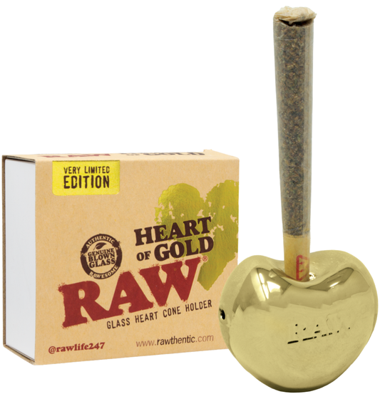 RAW Gold Heart Cone Holder