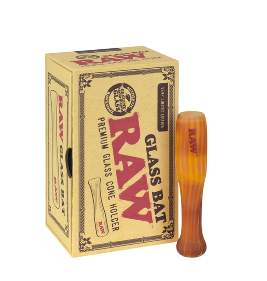 RAW Glass Bat (Premium Glass Cone Holder)