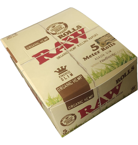 RAW Organic Hemp King Size Slim Rolls – 5 Meter