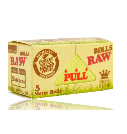 RAW Organic Hemp King Size Slim Rolls – 5 Meter