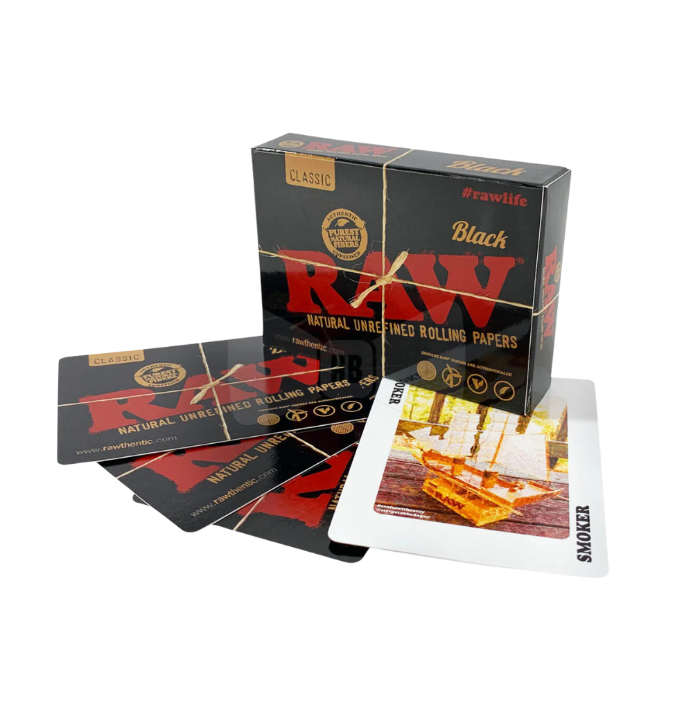 RAW Black Classic Playing Cards – Limited Edition