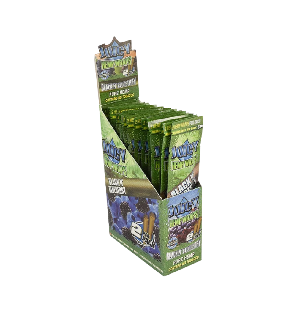 Juicy Hemp Black N Blueberry - Terpene Enhanced Wraps
