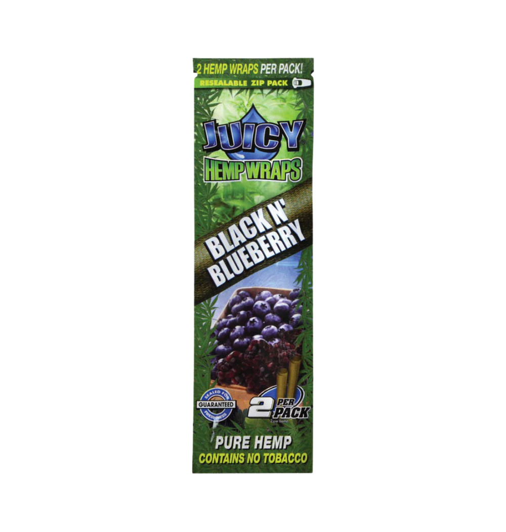 Juicy Hemp Black N Blueberry - Terpene Enhanced Wraps