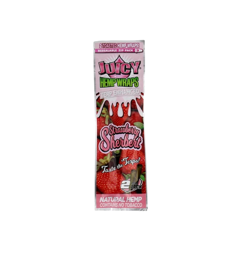 Juicy Hemp Strawberry Fields - Terpene Enhanced Wraps