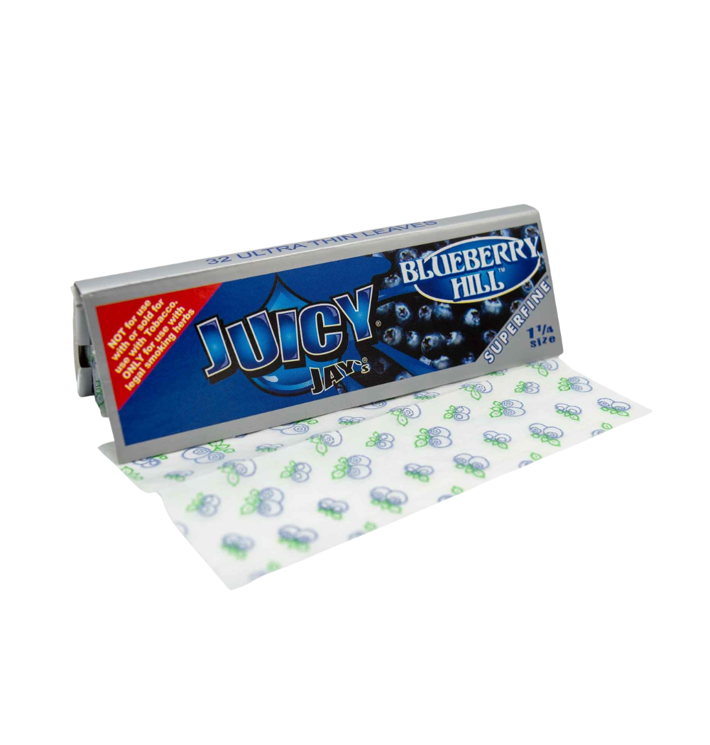 Juicy Jay’s Super Fine Rolling Papers – Blueberry Hill – 1 1/4