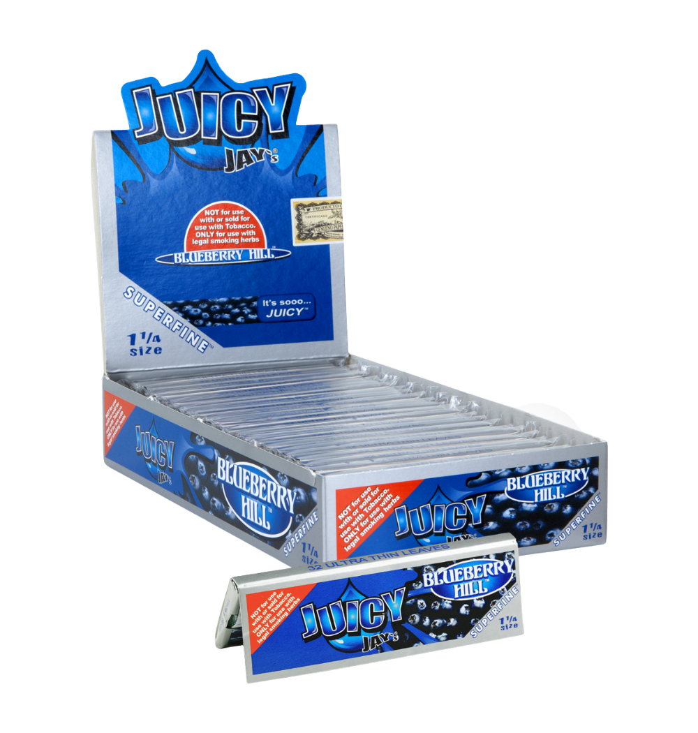 Juicy Jay’s Super Fine Rolling Papers – Blueberry Hill – 1 1/4