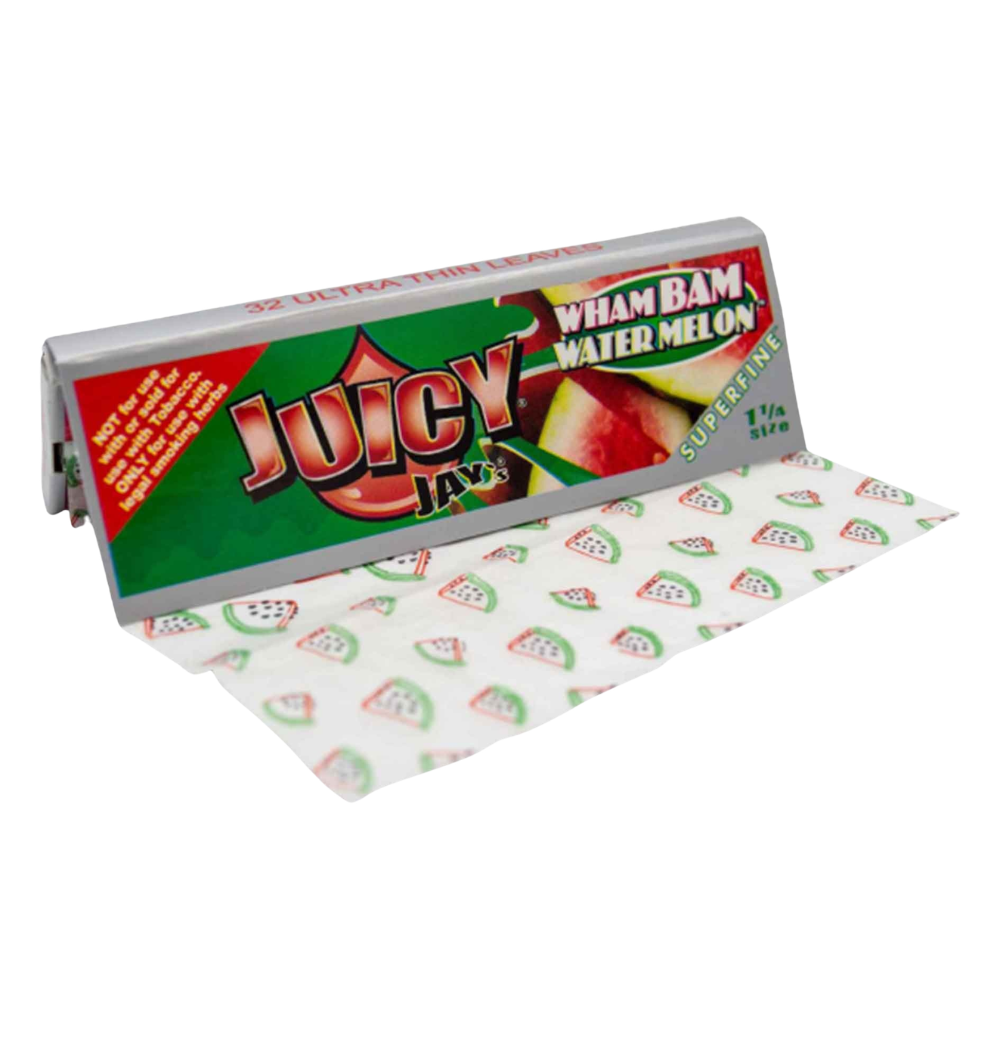 Juicy Jay’s Super Fine Rolling Papers – Wham Bam Watermelon – 1 1/4