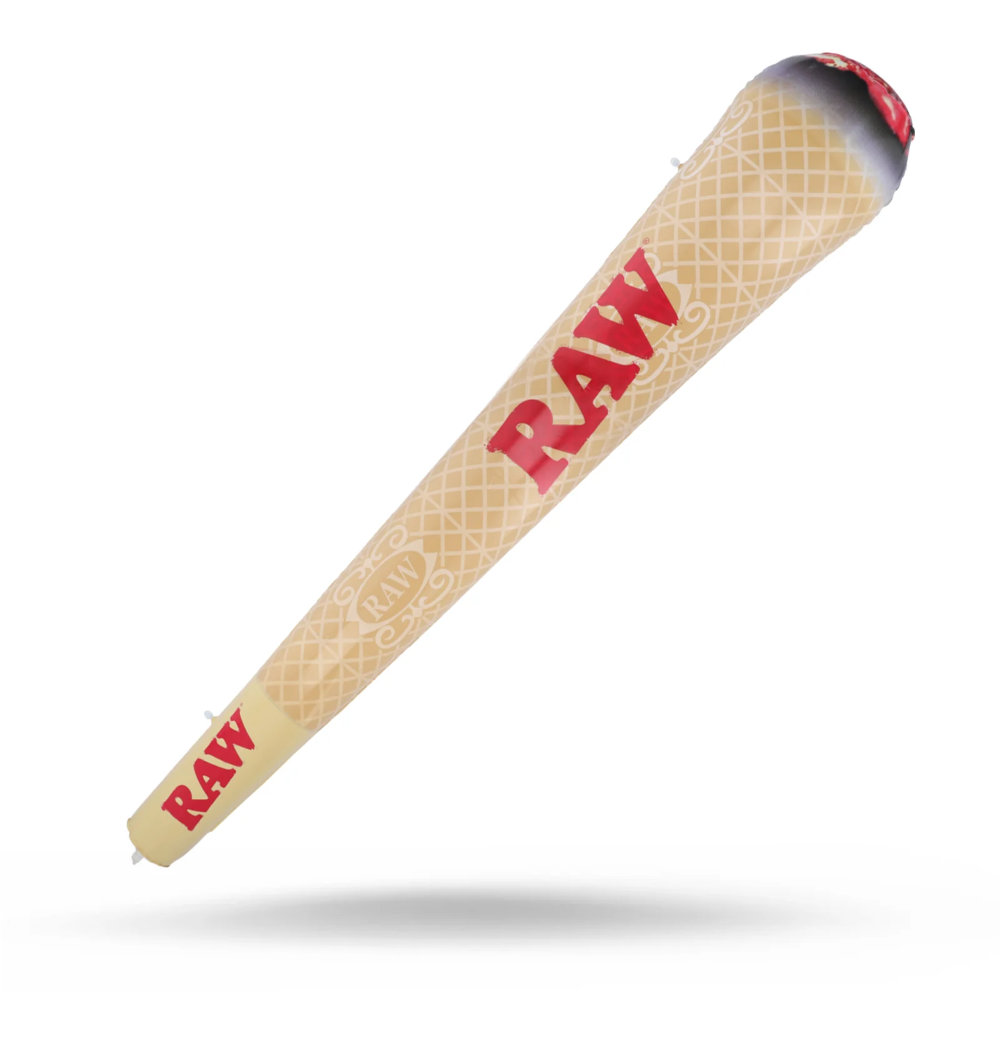 RAW Giant 6FT Inflatable Doobie Cone – Novelty Pre-Roll with Lanyard