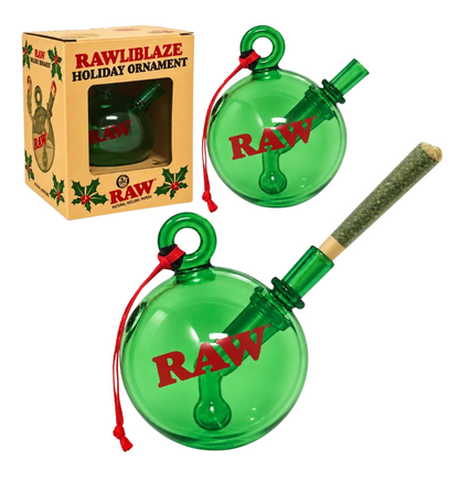 RAWLIBLAZE Holiday Glass Ornament