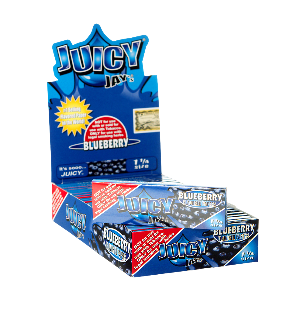 Juicy Jay’s Rolling Papers – Blueberry – 1 1/4