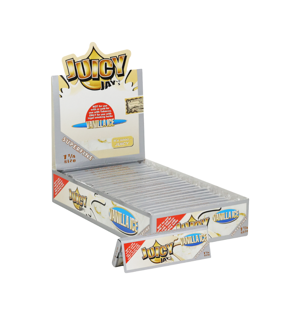 Juicy Jay’s Super Fine Rolling Papers – Vanilla Ice – 1 1/4