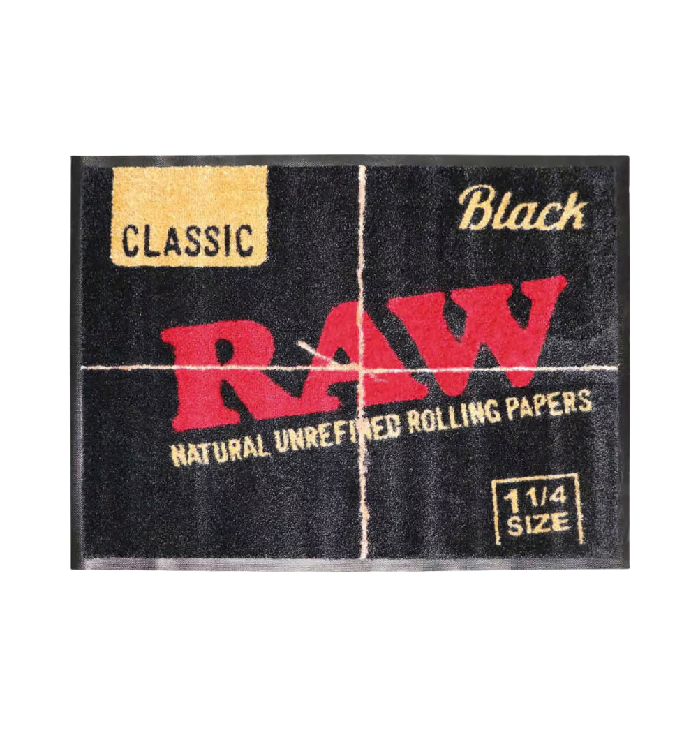 RAW Black Classic Door Mat (1¼ Size)