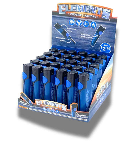 Elements Phoenix Lighters (Adjustable Flame & Built-In Poker)