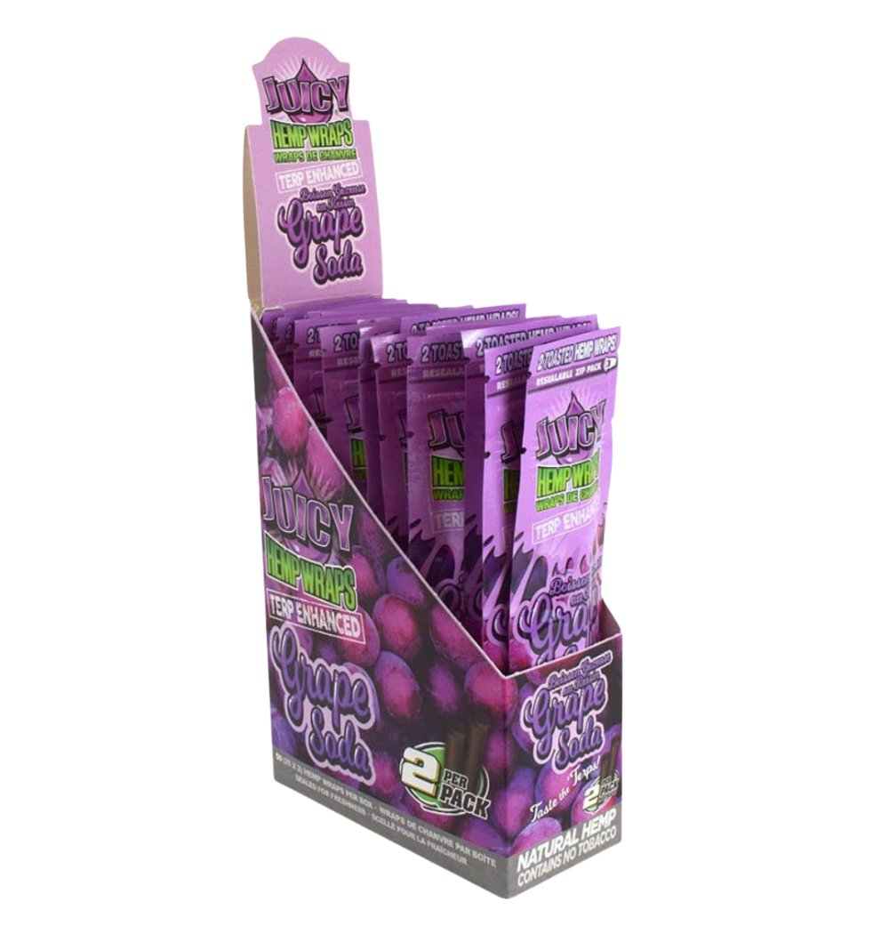 Juicy Hemp Grape Soda - Terpene Enhanced Wraps