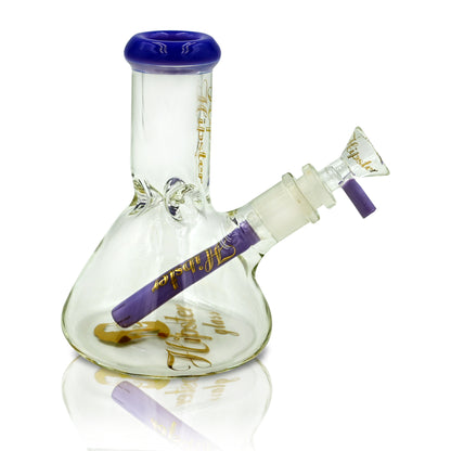 BUBBLE BEAKER BONG-6INCHES 7 MM THICK GLASS WITH RIPS (HP6063)