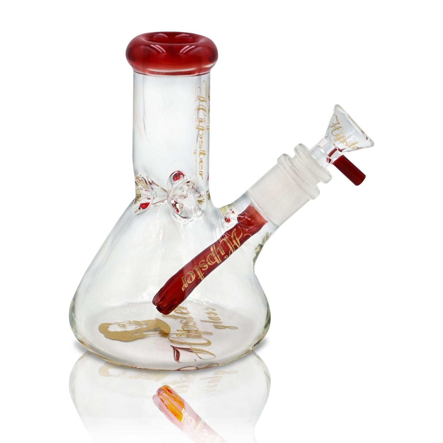 BUBBLE BEAKER BONG-6INCHES 7 MM THICK GLASS WITH RIPS (HP6063)