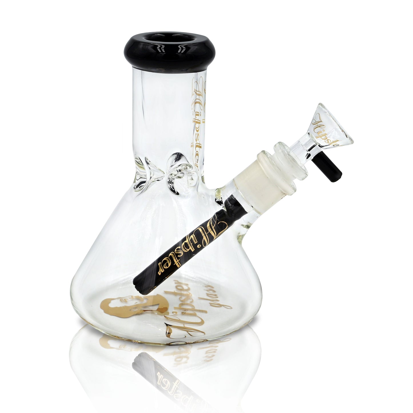 BUBBLE BEAKER BONG-6INCHES 7 MM THICK GLASS WITH RIPS (HP6063)