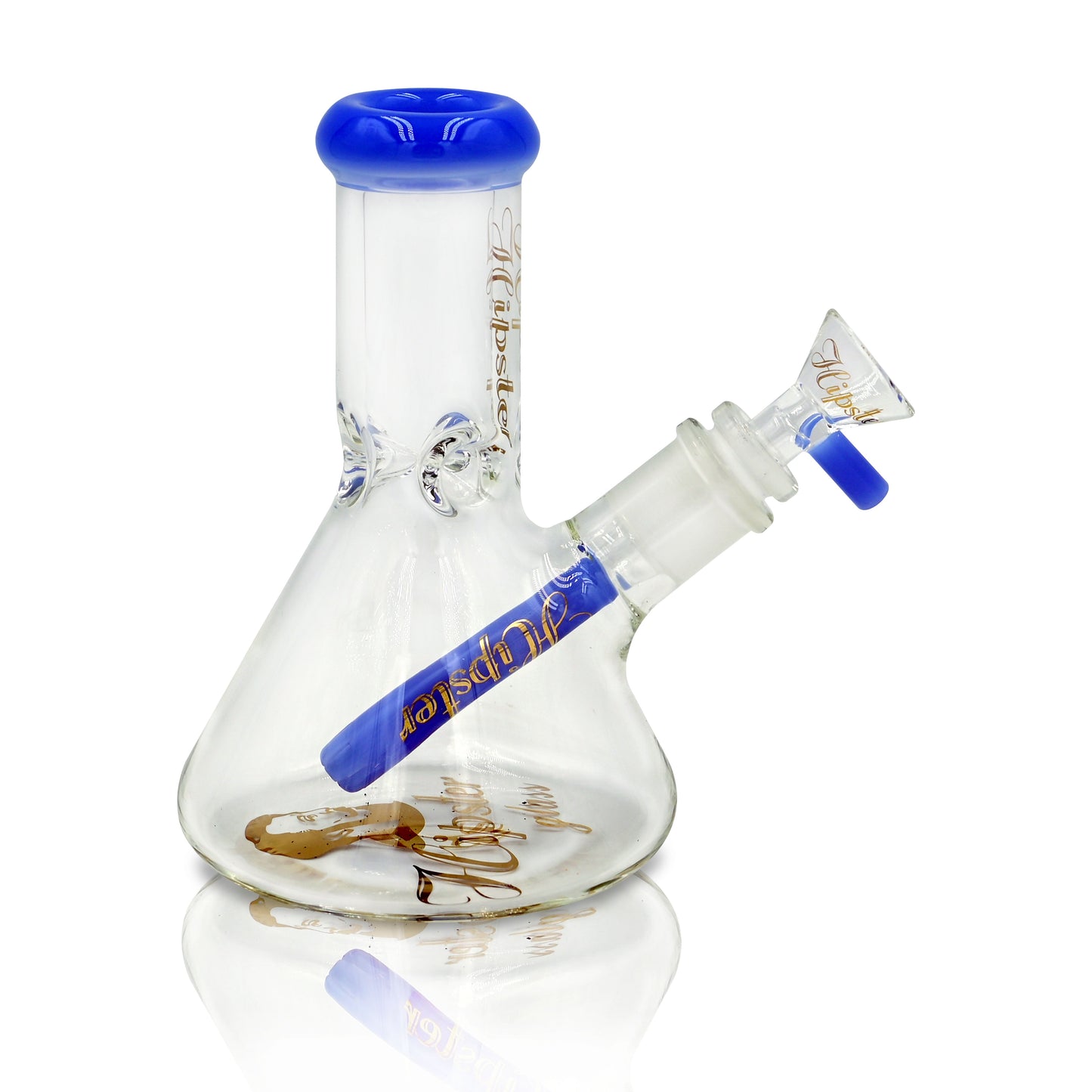 BUBBLE BEAKER BONG-6INCHES 7 MM THICK GLASS WITH RIPS (HP6063)