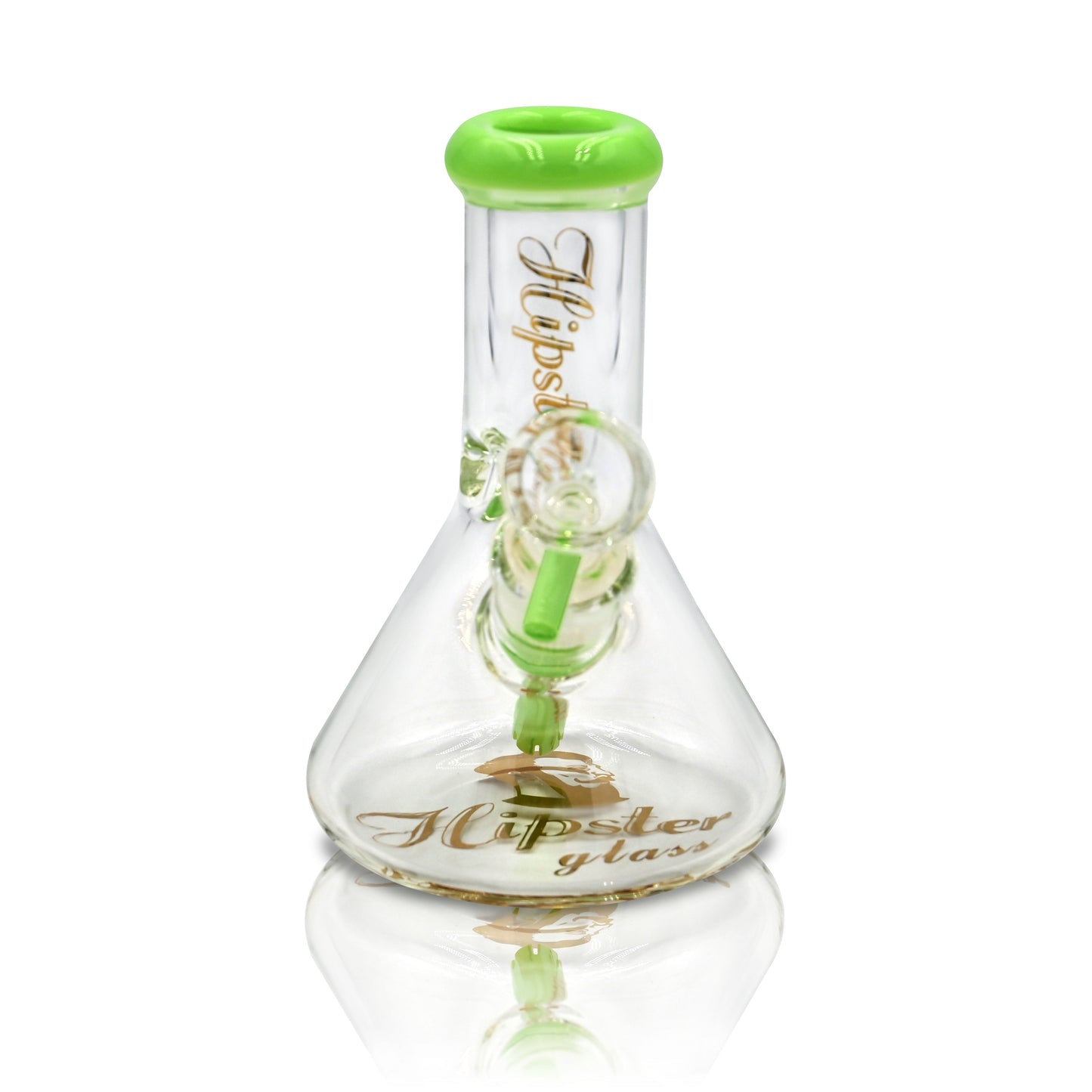 BUBBLE BEAKER BONG-6INCHES 7 MM THICK GLASS WITH RIPS (HP6063)